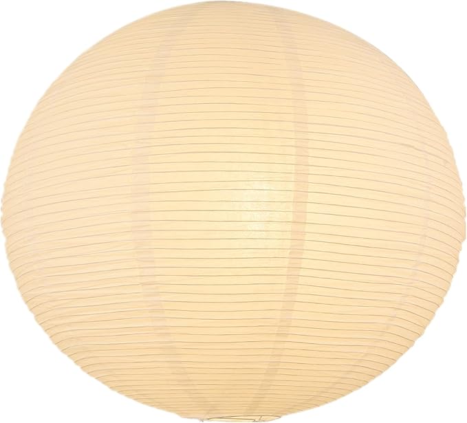 White Round Paper Lantern Lampshade, 12"x12'' Small Paper Lanterns Pendant Light Shade, Chinese Foldable Design for Living Room, Bedroom, Ceiling Lampshade Party Decor