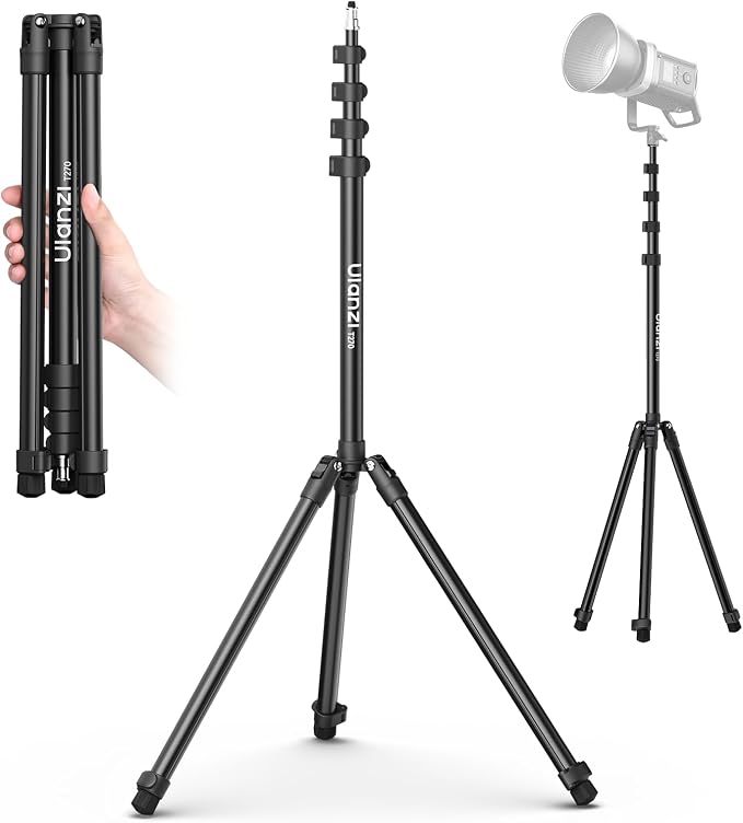 ULANZI T270 Light Stand - 8.8FT/270cm Adjustable Photography Light Stand Tripod, Aluminum Portable Studio Lighting Stand for Softbox, LED Video Light, Reflector, Strobe, Photo Video Photography | Aluminum Portable Studio Lighting Stand for Softbox, LED...