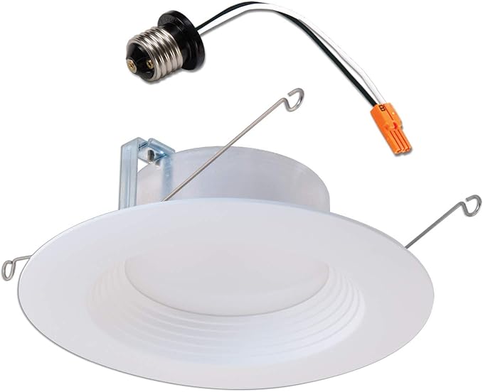 Halo LT 5 in / 6 in White Integrated LED Recessed Ceiling Light Retrofit Trim 6-Pack 3000K Soft White 746 Lumens Wet Location Listed Energy Star Certified Air-Tite