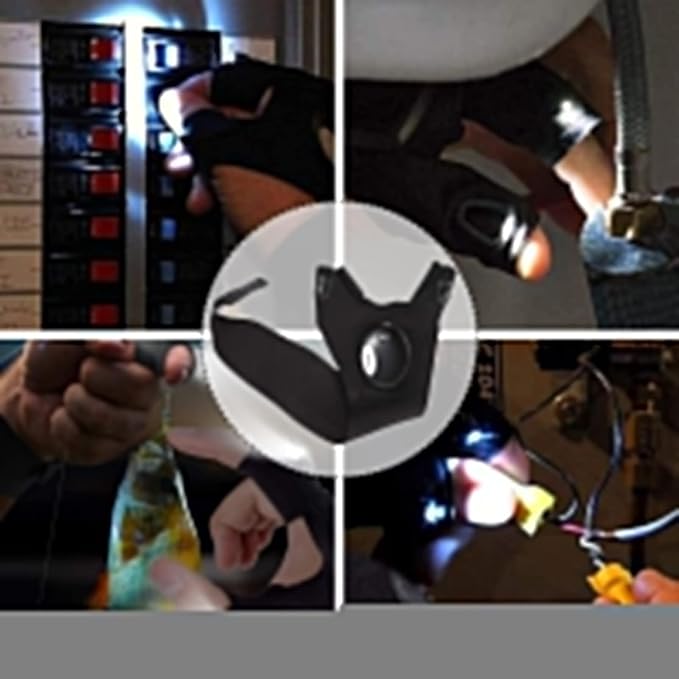 Fathers Day Dad Gifts, Birthday Easter Gifts for Adults Men Him, Easter Basket Stuffers for Adults Boyfriend Husband, LED Flashlight Gloves Hands-Free Lights Cool Gadgets for Fishing Camping Repairing