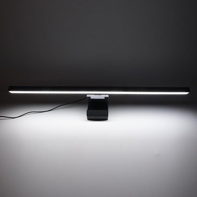 Zunate LED Screen Light Bar with Touch Control, Dimmable Computer Monitor Lamp, 3 Switchable Modes for Eye Care, Ideal for Desk, Office, Home Gaming (White)