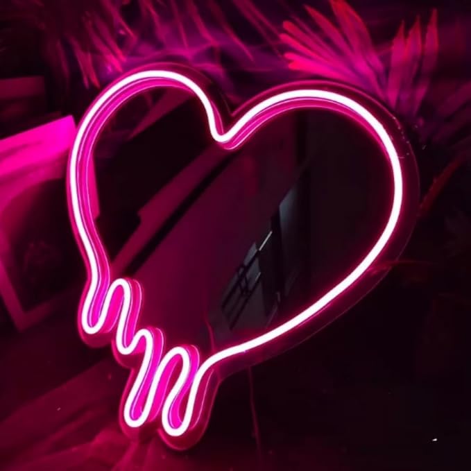 Ulalaza LED Neon Sign Night Light for Wall Party Décor Bedroom Room Bar Wedding Home Birthday Art Decoration Christmas with USB Chain Light modulator 5v 16.5''*9.1''