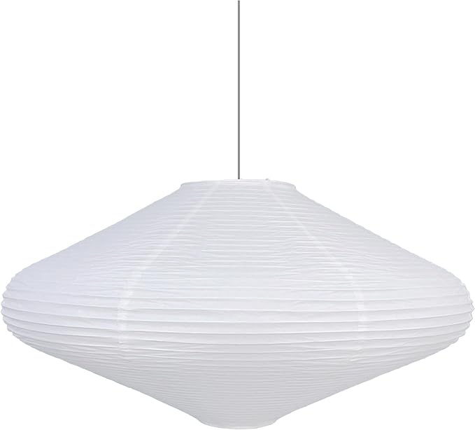 19.69" Pendant Paper Lantern Lamps, (50cm) Rice Hanging Light Shades,Minimalist Ceiling Large White Rice Paper Lamp Shade,Ceiling Chinese Lanterns,Japanese Decor