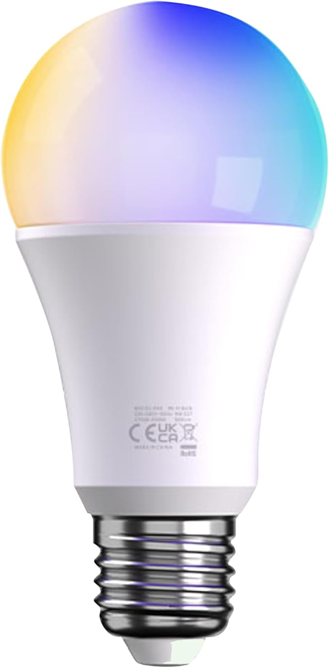 LED Smart Light Bulbs, Color Changing Light Bulb that Work with Alexa & Google Home, Smart Bulb, Preset Scene, Music Sync, A60 E27 2.4GHz RGBTW WiFi Bluetooth Light Bulb 9W, 806LM