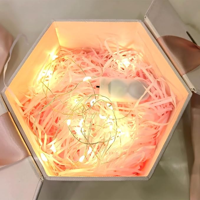 Etinga 10 Pack Fairy Lights Battery Operated String Lights, 10 LED on 3.3ft Silvery Copper Wire，for Flowers Gift Box Wedding Party Christmas Decoration (Warm White, 10 Pack)