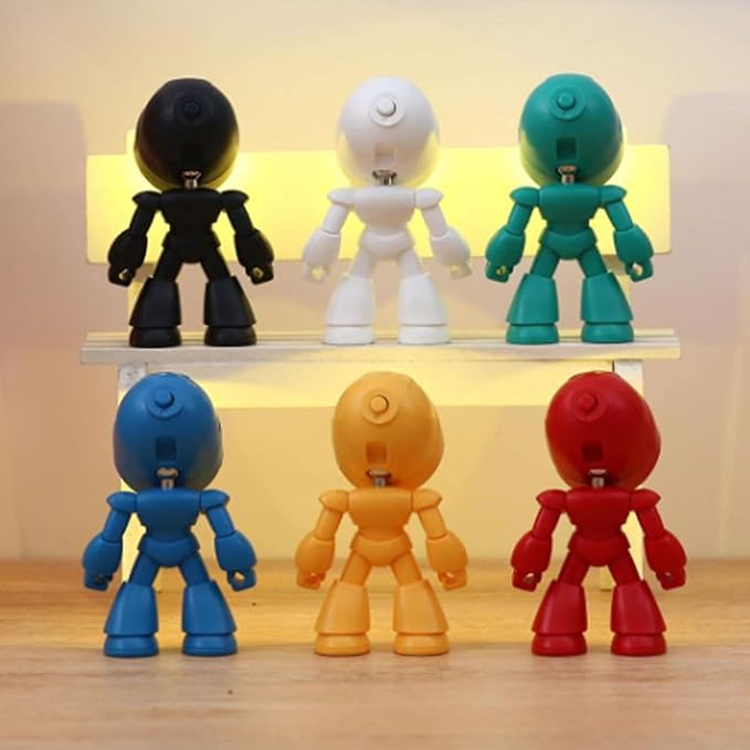 LED Mini Night Light,Adjustable Cute Cartoon Robot Companion Table Light,Bedside Reading Book Lamp for Bedroom,Office,Thanksgiving Gifts