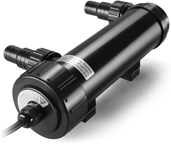 Flexzion 9W UV Pond Light Clarifier for Outdoor Koi Ponds | 9W Uv Light for Pond Clarifier, 1500L/H Flow