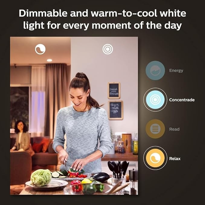 Philips Hue A19 LED Smart Light Bulbs - Flicker-Free 75w Light Bulbs - Control with Hue App - Compatible with Alexa, Google Assistant, and Apple HomeKit - E26 Base - 2 Pack