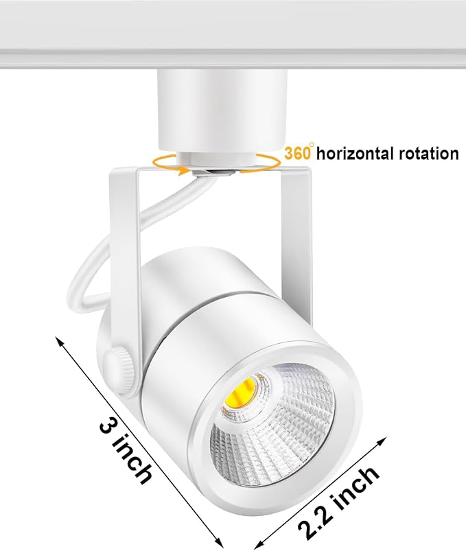 12 Pack LED Track Lighting Heads with Remote, 2700K-6500K Stepless Color Dimming H Type Track Light Fixtures, 10W 1000LM Dimmable Ceiling Spotlight for Kitchen Accent Art,White