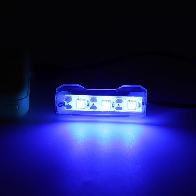 Mini Aquarium Light 0.5-2 Gallon Desktop Aquarium Blue USB LED Light