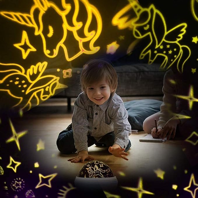 Unicorn Toys for 3-8 Year Old Girls,Star Projection Cute Kids Toys for 3-9 Year Olds Girl 2 in 1 Popular Christmas Xmas Birthday Gifts for Girls Age 3-10 Year Old Toddler Girl,Kids Toys