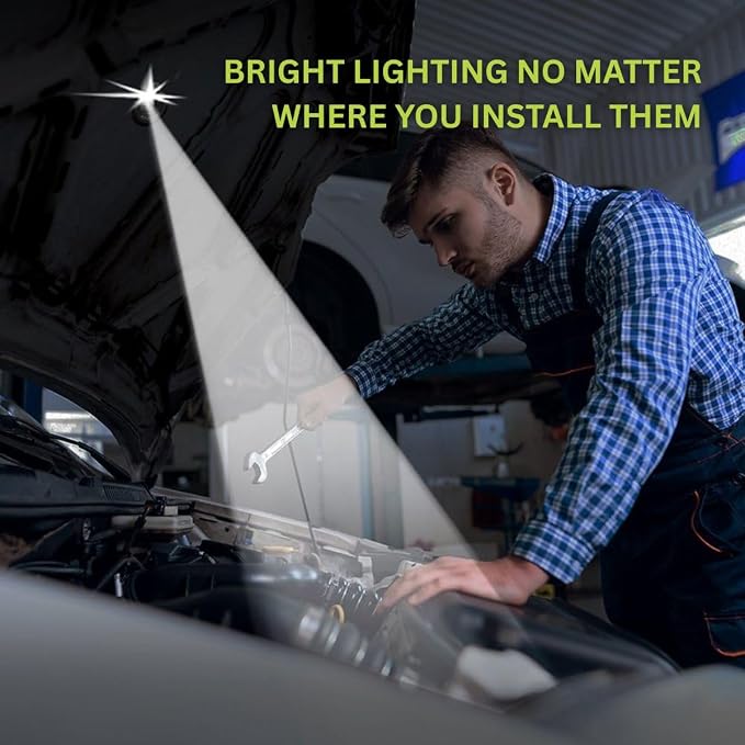 Panther Vision Button LAMP Adhesive LEDs Light Package - Lightweight, Ultra Small, Ultra Bright LED Utility Lights