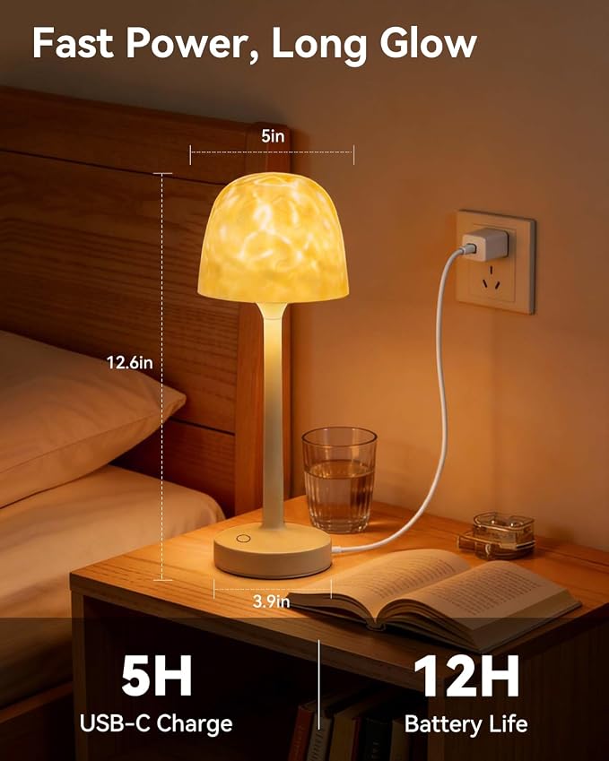 SAIWEYA Spa-Like Waterproof Bathroom Shower Lamp, Rechargeable Shower Light | 16 Color Ocean Wave Projector, Touch & Remote Control, Cordless Night Light for Inside Shower
