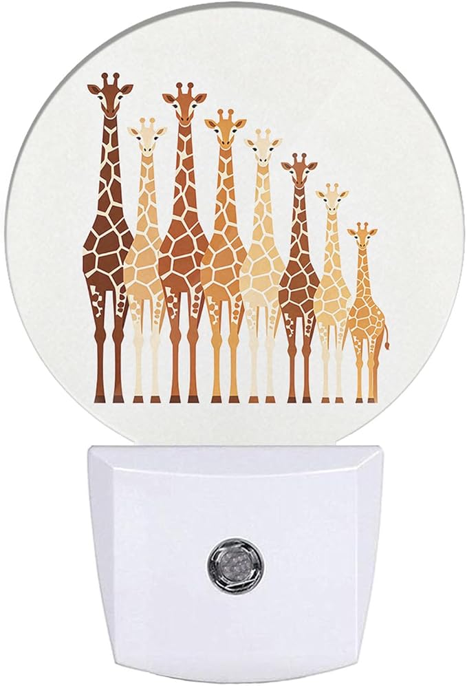 EKOBLA Giraffe Night Light, Funny Animal Night Lights Plug Into Wall with Dusk to Dawn Auto Sensor for Bathroom, Hallway and Kitchen