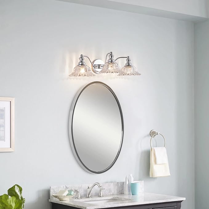 Chrome Vanity Light 3 Light Bathroom Lights Vanity Lights for Bathroom Bathroom Light Fixtures