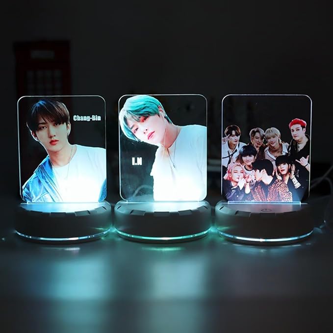 YJYP Night Light Felix Bangchan Hyunjin Colorful Acrylic LED Nightstand Lamp
