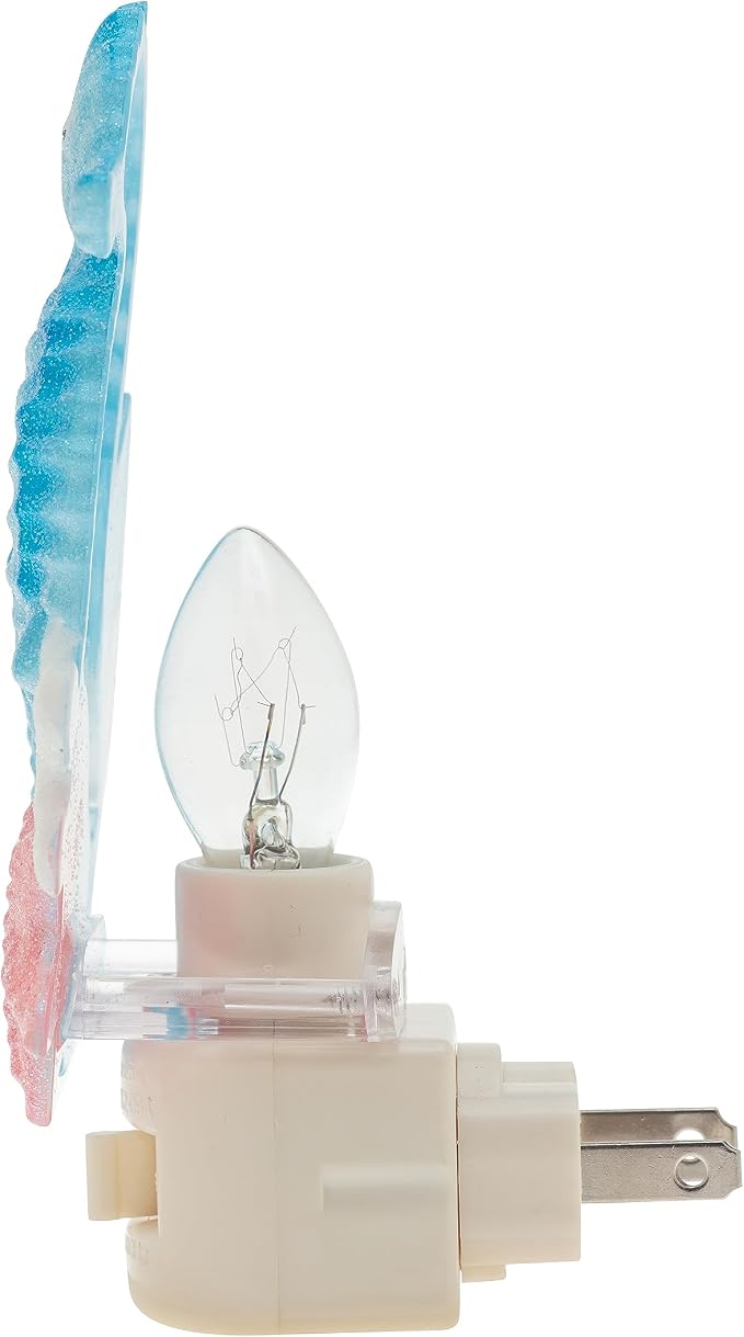 Creative Hobbies Coastal Seahorse Night Light - Includes 5W C7 and Rotational Socket with On/Off Switch