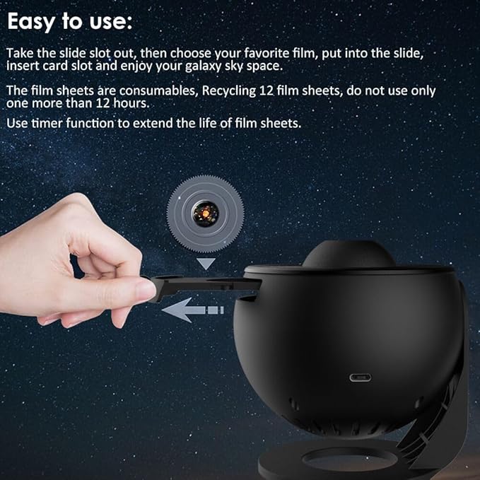 Planetarium Projector for Bedroom, Star Galaxy Light Projector with Nebula Milky Way, LED Space Galaxy Night Light for Ceiling with Timer for Adults Kids Teens, Home Theater