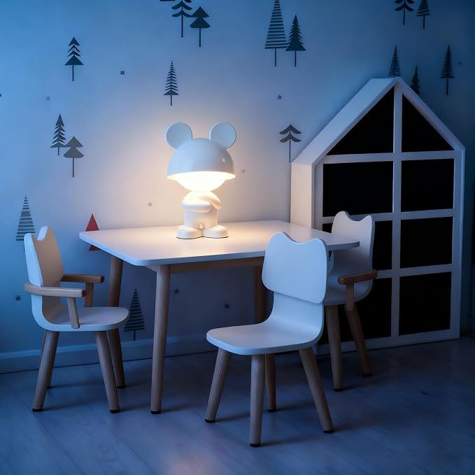 Night Lights for Kids,Rechargeable TableLight,Touch Bedside Lamps,Cordless Dimmable Warm White Light,Baby Nursery,Breastfeeding,Sleep Aid,Cute Mouse Gifts for Newborns Toddlers Boys Girls