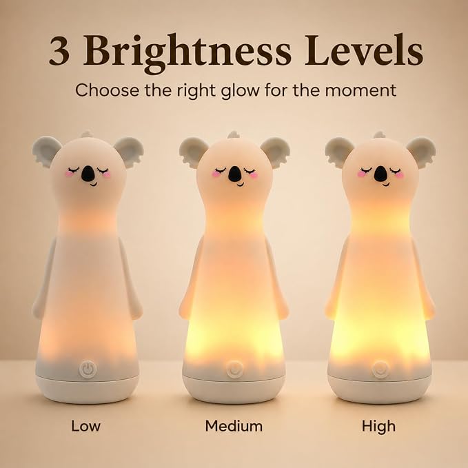 ShaArkMango Night Light with Flashlight for Kids Function Rechargeable LED Dimmable Night Light Toddler Bed Room Glow in Dark Handheld Emergency Flashlight for Nursery Hallway Stairway Walking