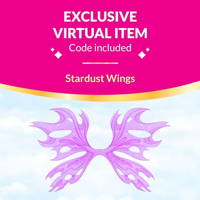 3” Dark Fairy Fashion Doll - 1 Figure with 9 Fashion Accessories - Virtual Item Code Included - Series 2 - Ages 5+
