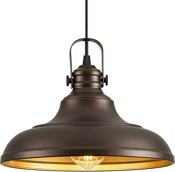 Oil Rubbed Bronze Pendant Light Modern Pendant Lights for Kitchen Island Hanging Lighting Fixture Over Sink for Dinning Room Bedroom Hallway,2 Packs