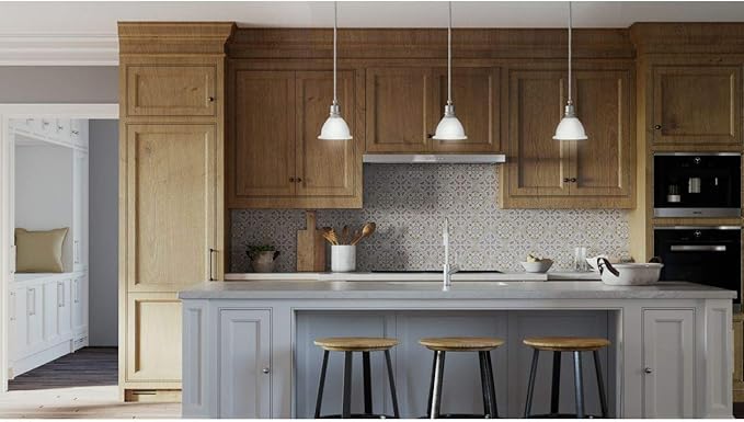 Progress Lighting P5078-09 Madison Pendants, 7-1/2-Inch Diameter x 8-Inch Height, Brushed Nickel