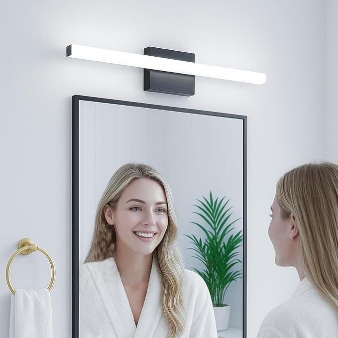 36Inch LED Bathroom Vanity Light Bar 5700K Dimmable Led Bathroom Light Over Mirror Modern Bath Wall Light Cool White ETL Certified 34W 2Pack
