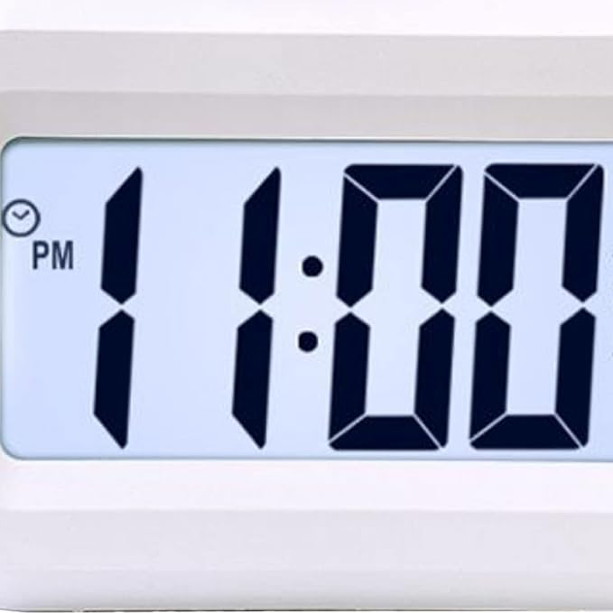 Ymiko Cartoon LED Alarm Clock Cute Desktop Electronic Digital Clock with Temperature Display Night Light for Kids Bedroom Decor