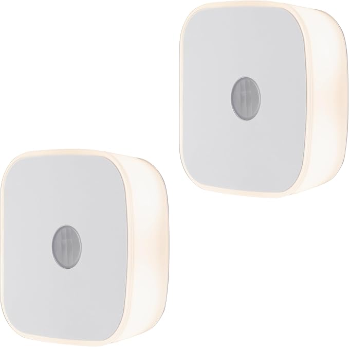 Energizer LED Motion Sensor Night Lights Plug Into Wall Dusk to Dawn Sensor Home Decor Apartment Essentials Ambient Lighting Nightlight 85617 2 Pack | Home Decor Apartment Essentials Ambient Lighting Nightlight 85617 2 Pack