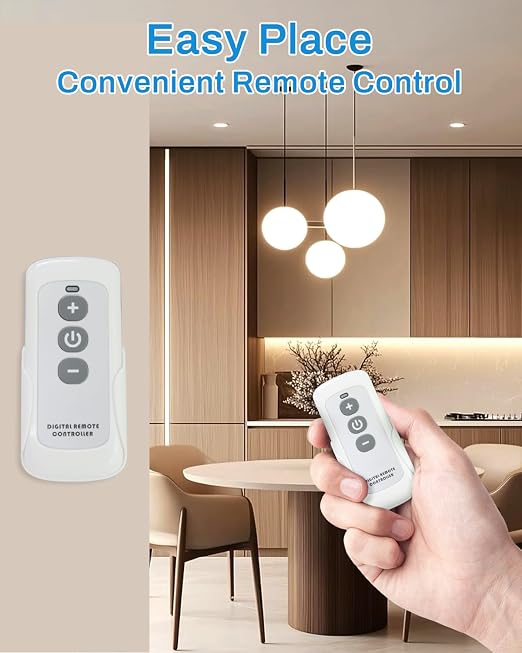 Smart Dimmer Switch with Bluetooth Remote, Single Pole One-Way WiFi Wall Switch, Smart Life App & Voice Control, Compatible with Alexa & Google Assistant, Neutral Wire Required, No Hub Needed