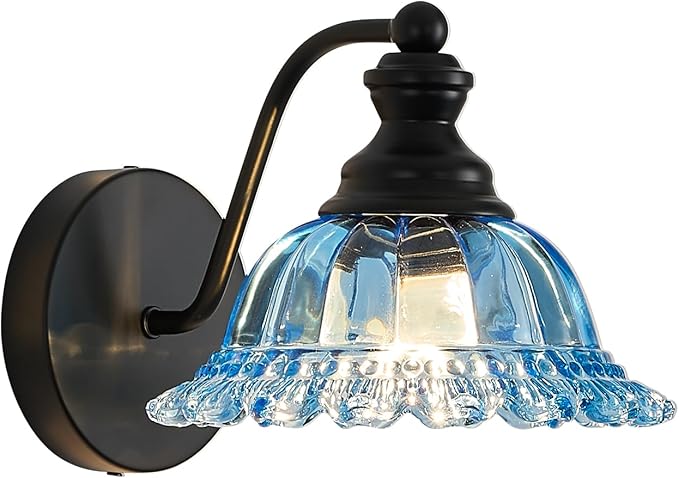 Vanity Light Black Wall Sconces Modern 1-Light Bathroom Sconces