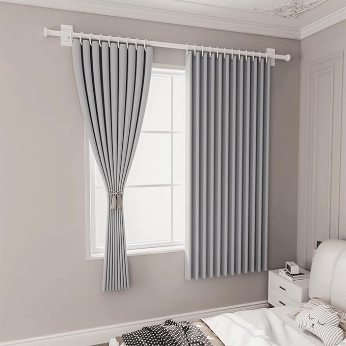 Gxi Grey Blackout Bottom Bunk Bed Curtain Single Bed Shading Decor | Privacy Canopy Loft Under Dormitory Bed Curtain, 1PC