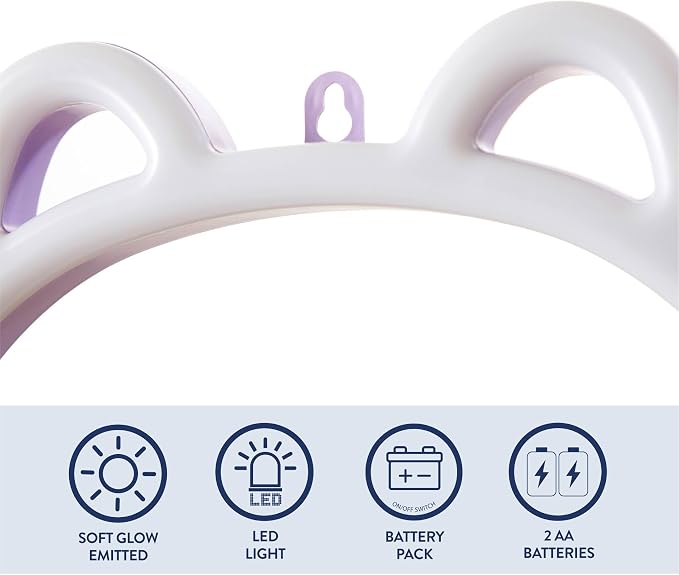 Disney Lilo and Stitch Angel Neon Lamp,LED Neon Light, Angel Outline Wall Décor, Soft Glow Decorative Lamp for Bedroom, Living Room, Desk or Gift