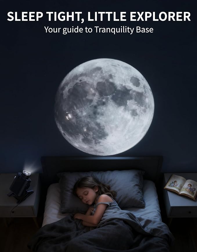3D Immersive Galaxy Projector, 60 Themes Star Projector for Bedroom, Full-Room Planetarium Projector with Remote, HD Aurora Light Projector, Astronaut-Style Space Gift Kids