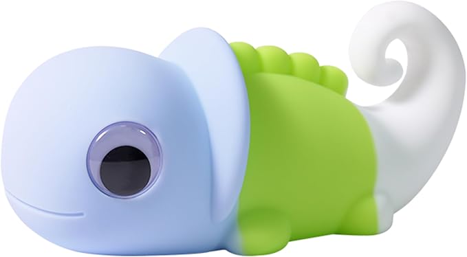 Night Light for Kids, Cute Soft Silicone Chameleon Lamp, Dimmable Timer Nursery Portable Kawaii Lamps, Bedside Lamp for Baby Toddler Adult(Chameleon - Blue)