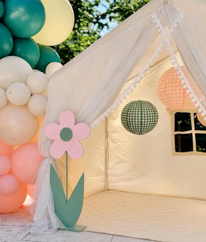 xo, Fetti Paper Camp Lantern Set | Pink, Green, Camp, Bachelorette, Birthday, Outdoor Party, Glamping Decor