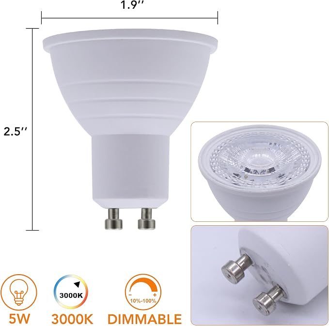 23.62 Inch 4-Light Matte Black Track Lighting Fixture, Rotatable Adjustable GU10 LED Ceiling Spotlight, Dimmable Warm White Indoor Light for Gallery Kitchen Bedroom Retail Store