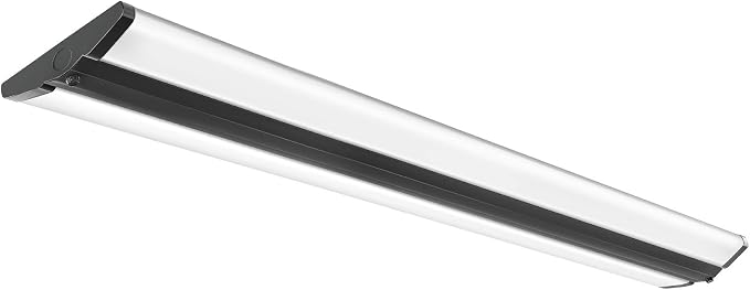 4FT LED Wraparound Light Fixture Ceiling Mount, Ultra Slim 50W LED Garage Light Flush Mount, 4000K Neutral White, 5500 Lumens, Fluorescent Fixtures Replacement, 1 Pack
