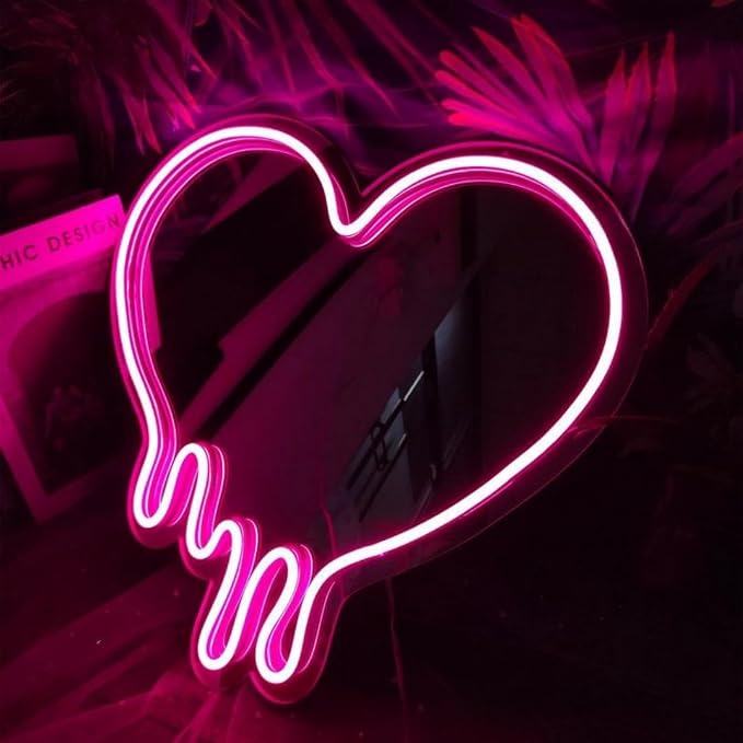 Ulalaza LED Neon Sign Night Light for Wall Party Décor Bedroom Room Bar Wedding Home Birthday Art Decoration Christmas with USB Chain Light modulator 5v 16.5''*9.1''