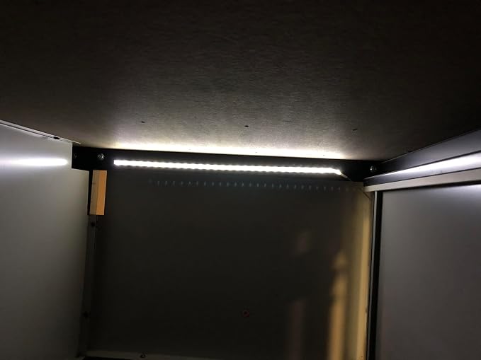 RHR AA Battery Powered Truck Bed Cargo LED Lights, 18" LED Lights w/Switch & AA Battery Box