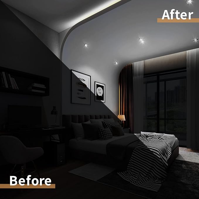 White Neon Led Strip Lights, 16.4ft/5m, 12V 6500K Cool White Flexible Silicone Led Strip Lights IP65 Waterproof Led Neon Rope Lights for Kitchen Bedroom Indoor Outdoor Decoration (No Adapter)