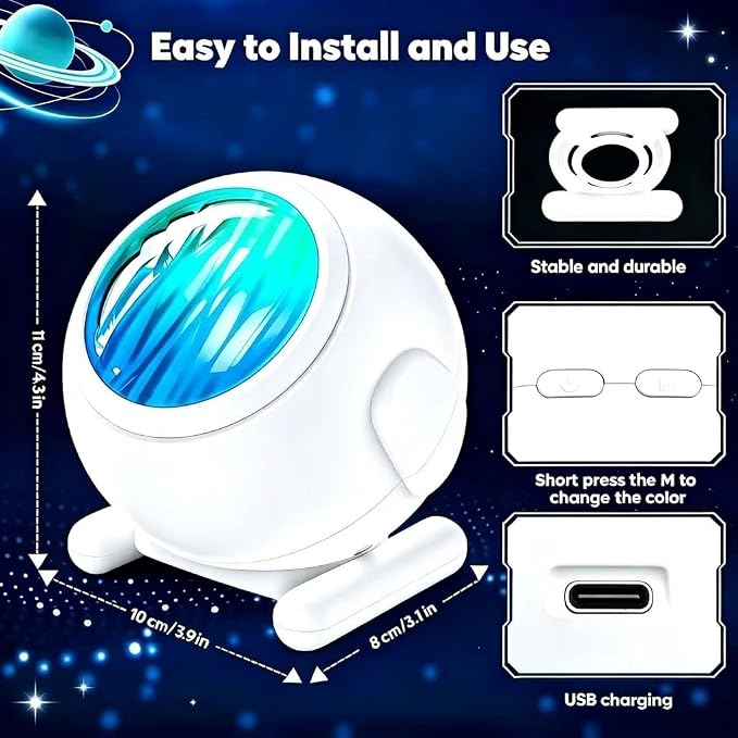 Galaxy Projector Night Light, Northern Lights Projector, Ambient lighting | Room Decor, Led Lights for Bedroom, Remote Aurora Projector, Gifts for Women Teen Girls Party Birthday Christmas