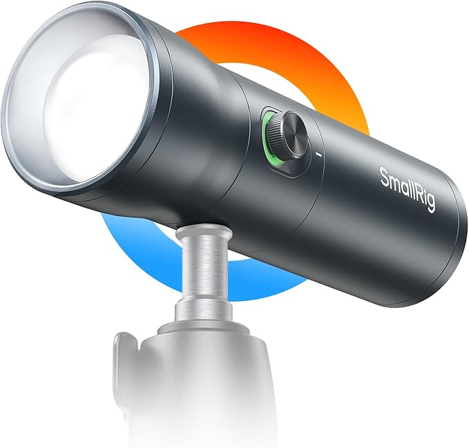 SMALLRIG RGB LED Photography Flashlight, 7500mAh Aluminum Alloy Patterned Ambient Light, 4 Color Fill Light with 20 Patterned Filters, Perfect for Photo, Content Creation Accessories RF10C 4634
