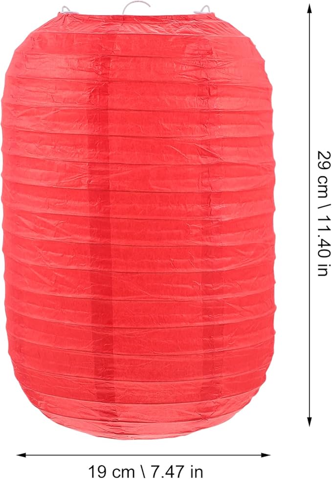 Uonlytech Japanese Folding Paper Lanterns 7.48X7.48X11.41In 2-Pack Decorative Lanterns for Home Restaurant Outdoor Party Festival Lighting