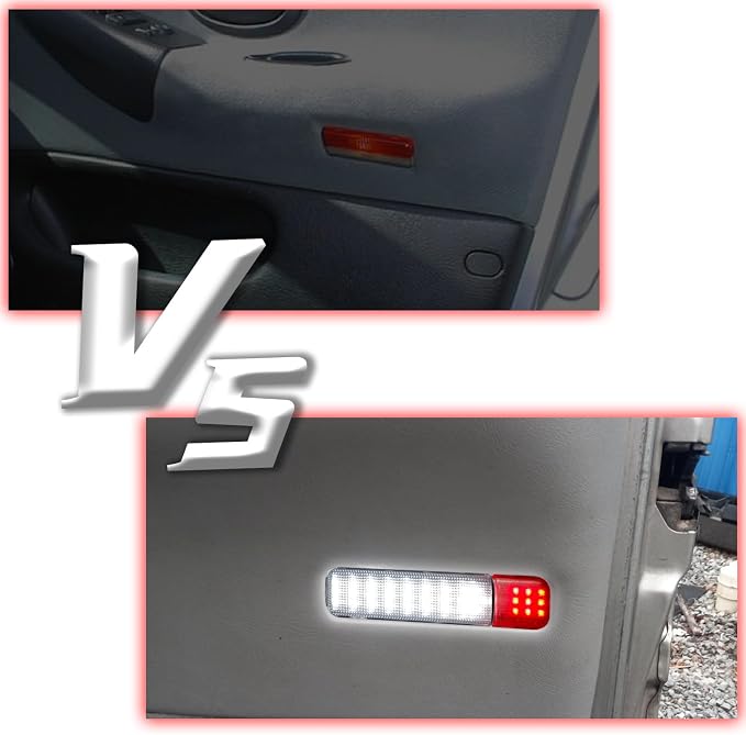 LED Side Door Panel Courtesy Lights Fit for Chevy Sierra GMC C/K | Fit for Yukon Silverado 1500 2500 3500 Avalanche, Suburban, Hum-mer H2 Car Interior Panel Lighting,4 Pcs