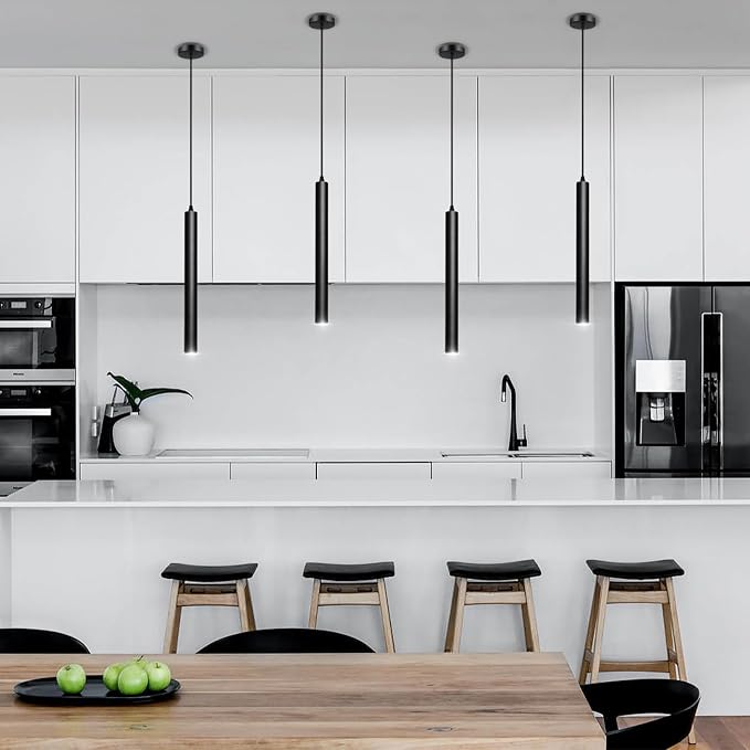 Modern Pendant Lights, 3 Color Temperature LED Dimmable, 3Pack | Pendant Lighting for Kitchen Island,Bar,Bedroom, 15.7inch, ETL, 2700K/4000K/6000K