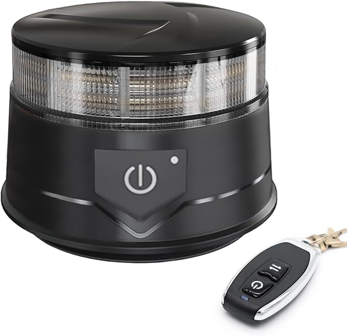 Agrieyes W16R w/Remote Amber LED Beacon Lights, Emergency Strobe | Warning/Strobe Flashing
