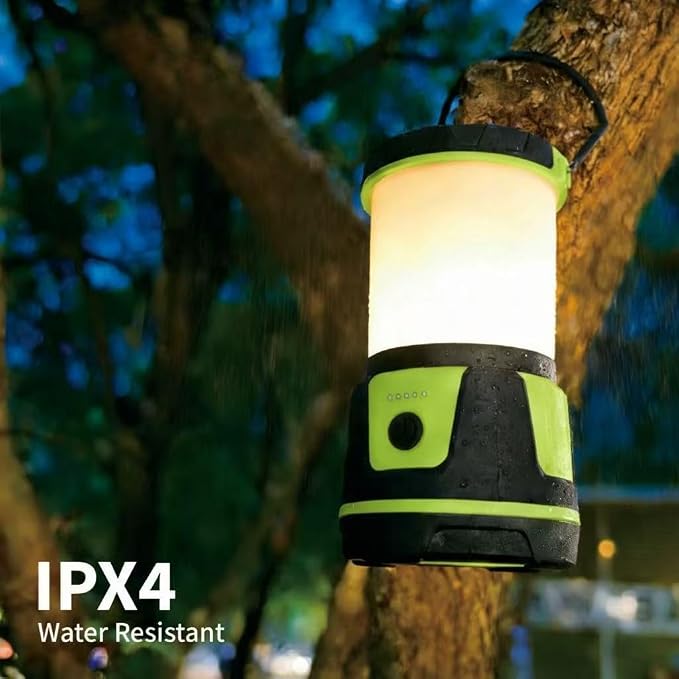 Rechargeable Emergency Lantern, 3000 Lumens Camping Light | with 7500mAh Power Bank, 5 Modes, IP54 Weather Resistant Light for Power Outages, Camping & Storm Prep