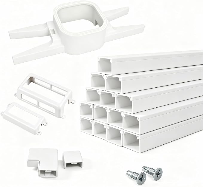 Upgraded for Govee Outdoor Light Clips System Suit for Pro H706A/H806A | Mounting Brackets for Govee Light Clips Track System,PVC Track Total 100FT